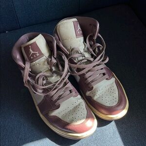 Nike Air Jordan 1 Mid Pure Platinum/Sail/Sky J Mauve